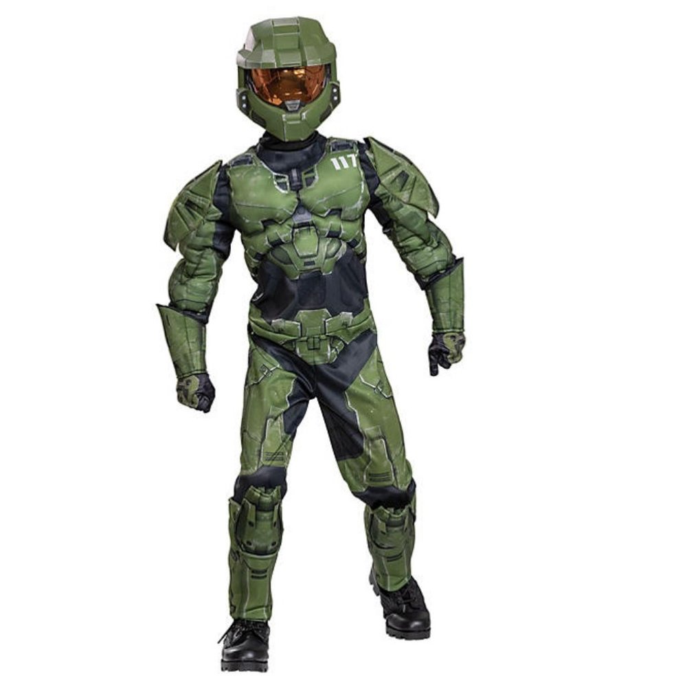 Halo Infinity Master Chief Kids Deluxe Costume Small ( 4-5 years )